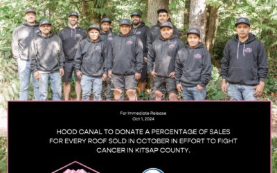 Hood Canal Roofing Donating During the Month of October